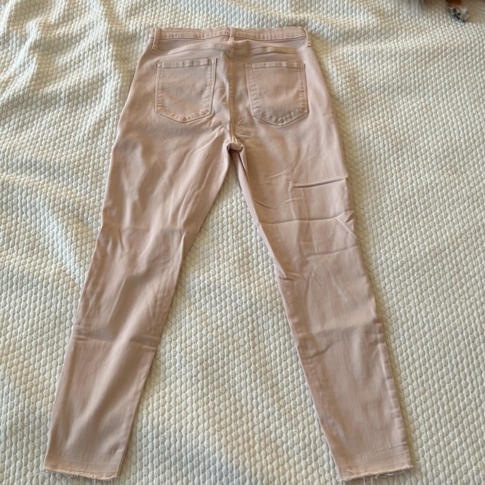 EUC Banana Republic pink distressed skinny jeans, size 29 - Picture 2 of 5